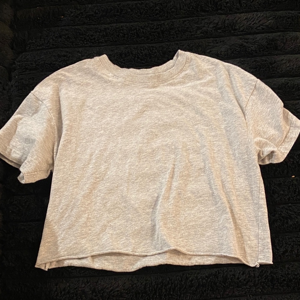 Eye Candy Gray Crop Top